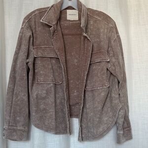 Thread & Supply Washed Brown Utility Jacket